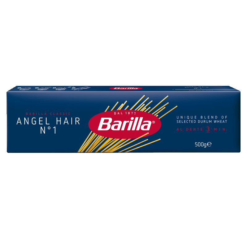 Barilla 百味来 意大利进口#1意大利细直条面天使面500g盒装低脂速食面条