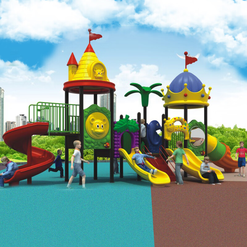 soumiety幼儿园大型组合多功能儿童滑梯玩具 室外组合游乐设备滑滑梯