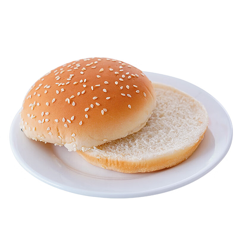鲜有志汉堡面包德克士面包胚18对莱比客汉堡胚家庭装新鲜汉堡皮双层 1
