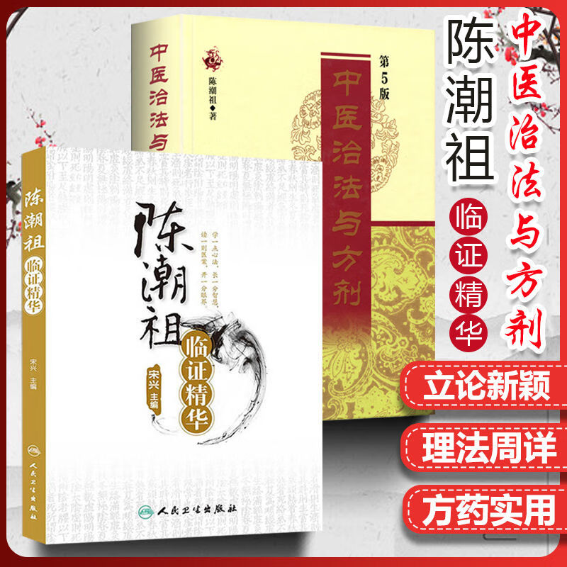 2本中医治法与方剂第5版第五版+陈潮祖临证精华宋兴著 人民卫生出版社 中医养生 经方方剂书籍