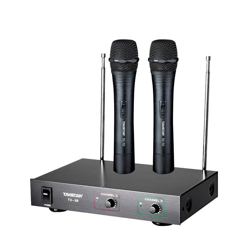 得勝(TAKSTAR) TC-2R一拖二無(wú)線麥克風(fēng)話筒手持頭戴領(lǐng)夾腰掛鵝頸家庭KTV舞臺(tái)演出會(huì)議主持 TC-2R(2會(huì)議)