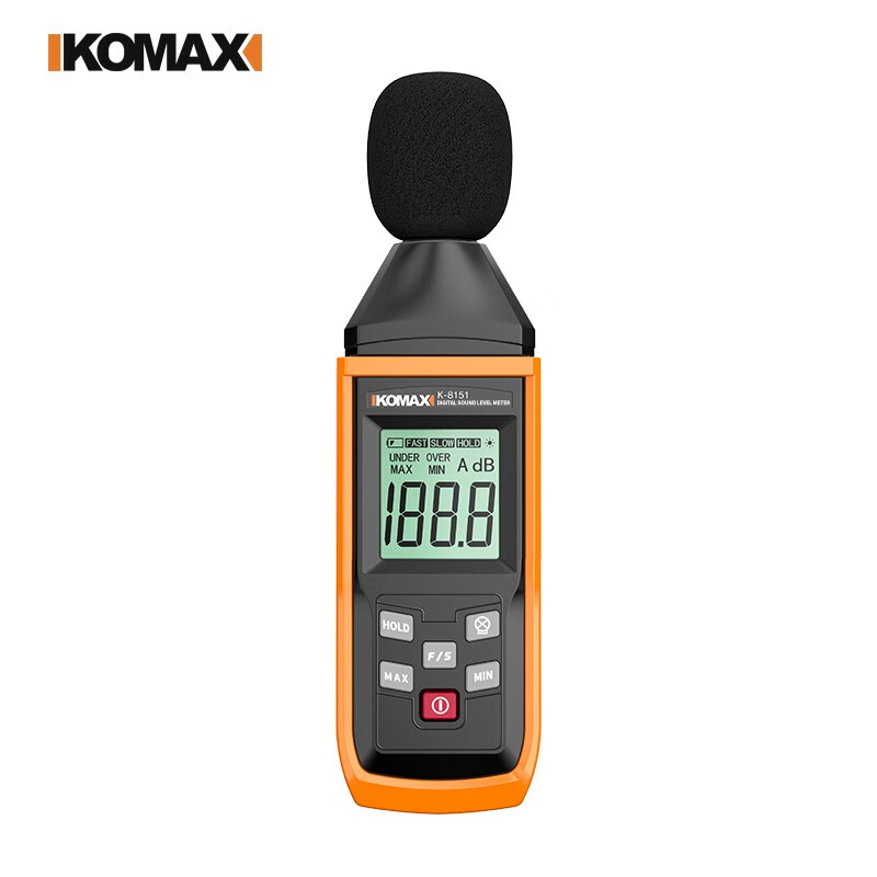 科麦斯分贝检测仪声音噪音测试仪家用声级计报警测音量仪器高精度测