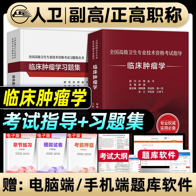 人卫版2024年临床肿瘤学副主任医师考试指导教材习题集模拟试卷正高副高职称高级卫生专业技术资格考试书人民卫生出版社内外治疗