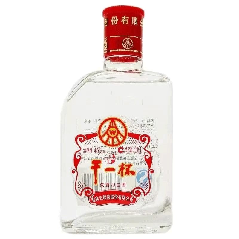 五粮液股份 干一杯 浓香型白酒  自饮佳品 46度100ml*1瓶