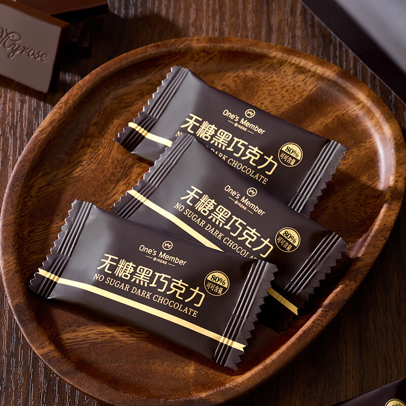 1号会员店80%无糖黑巧 150g 休闲零食巧克力