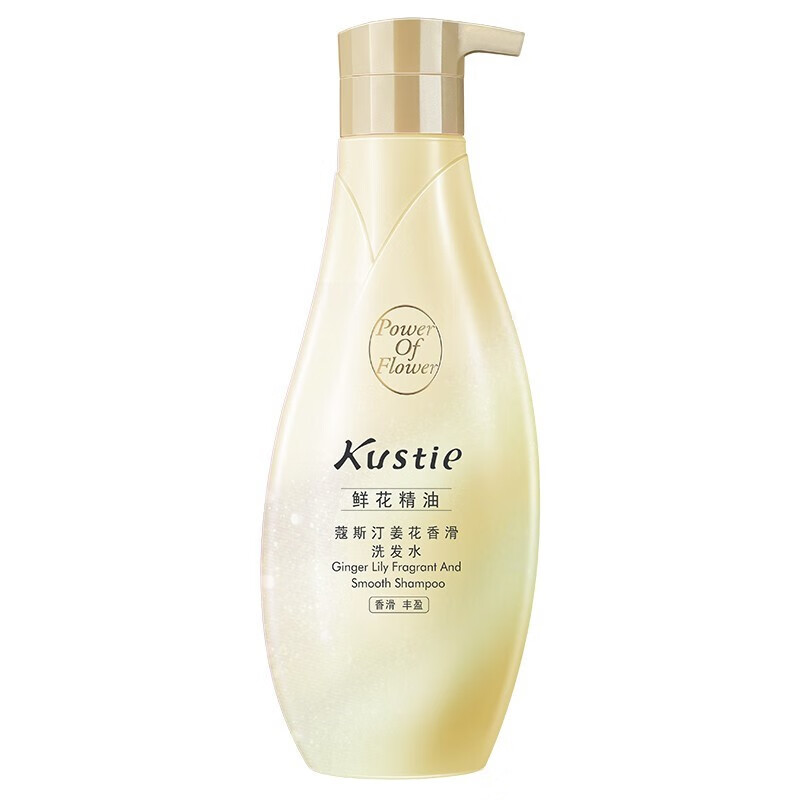 蔻斯汀kustie鲜花精油洗发水留香柔顺改善毛躁水润氨基酸洗发露 姜花