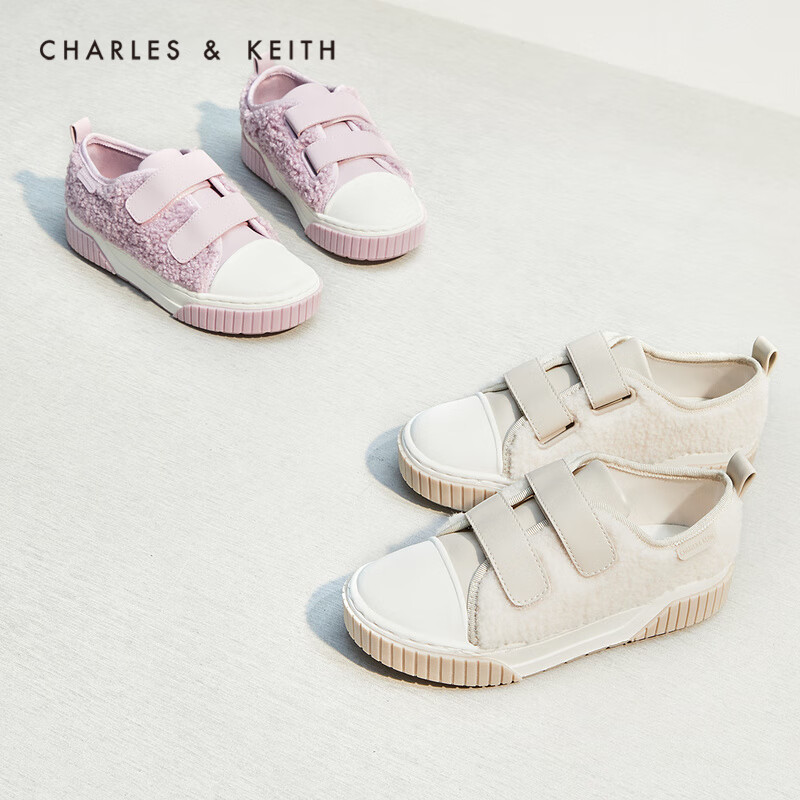 CHARLES&KEITH【SALE】CK9-70900014-1儿童魔术贴平跟休闲鞋 粉白色Chalk 29使用感如何?