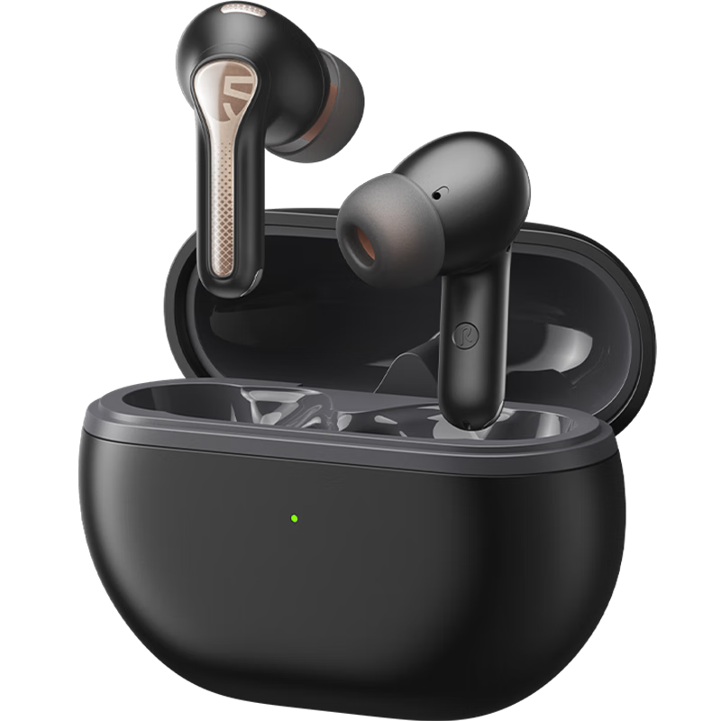 SOUNDPEATS 泥炭 Capsule3 Pro 真无线蓝牙耳机 Hi-Res 入耳式TWS主动降噪蓝牙5.3适用苹果华为小米手机 黑色