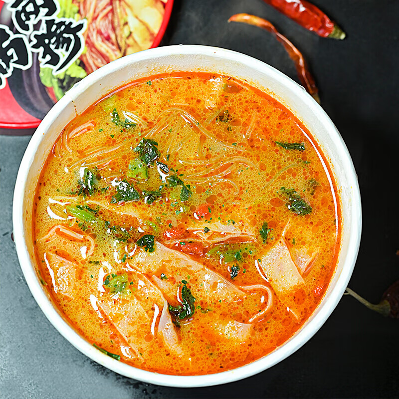 嗨吃家砂锅粉面两掺方便速食正宗清真米线面皮桶装整箱 砂锅两掺160g*