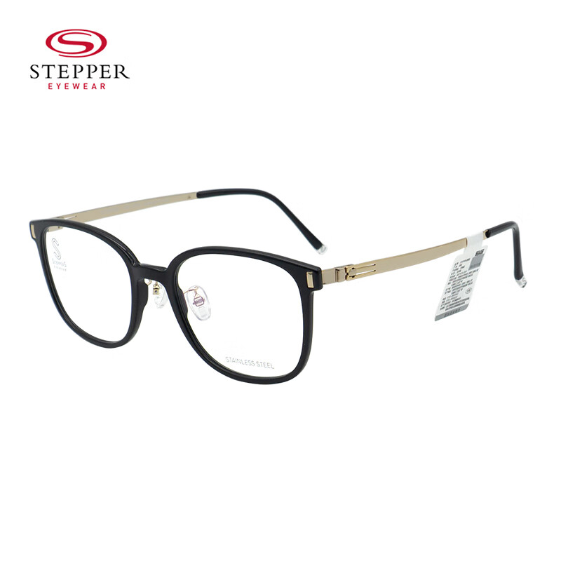 思柏(stepper)眼镜框男女全框板材 钛材休闲远近视眼镜架sts-60031-f