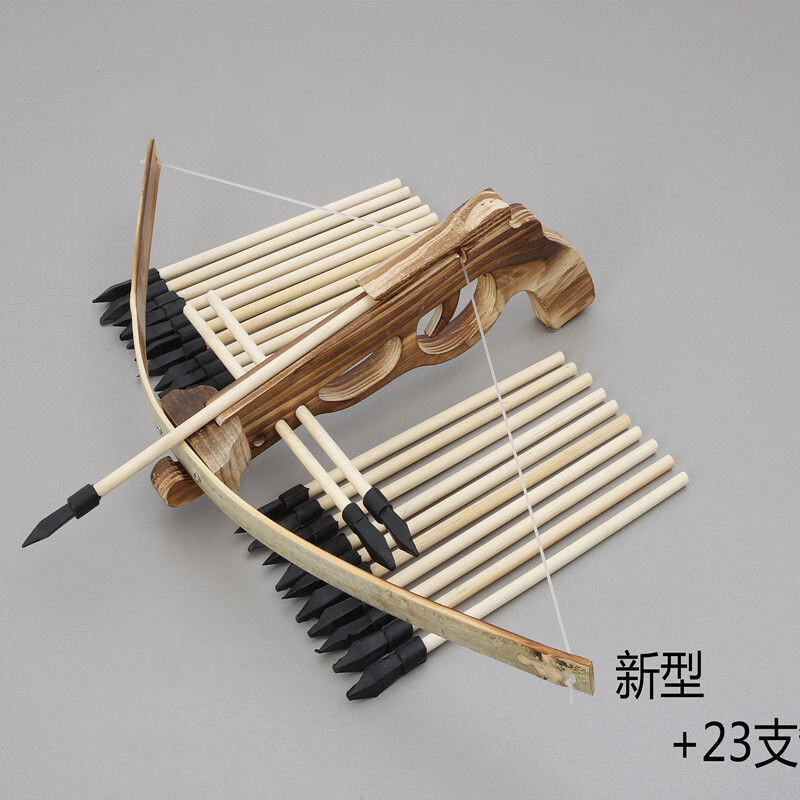新款强力木制男孩户外射击青少年弓箭亲子户外解压玩具弩 新型手弩 23