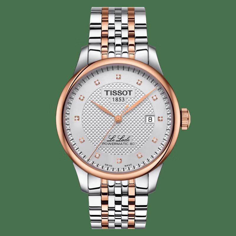 天梭(tissot)力洛克系列男表1853经典自动机械表瑞士手表休闲商务男表