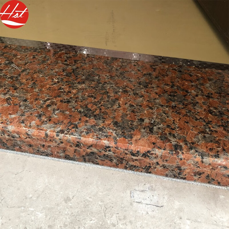 恒石通天然石材·枫叶红门槛石,高亮面,定制大方美观栏门石/过门石
