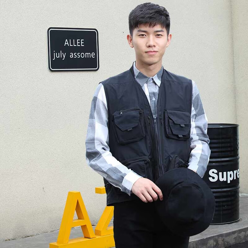 费牧森摄影马甲摄影师服装工作服印logo专业影楼摄像师导演剧组记者