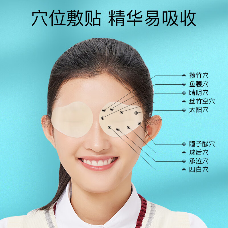 闪亮 护眼贴 冷敷眼贴 蓝莓叶黄素护眼贴 学生青少年-叶黄素眼贴*1盒