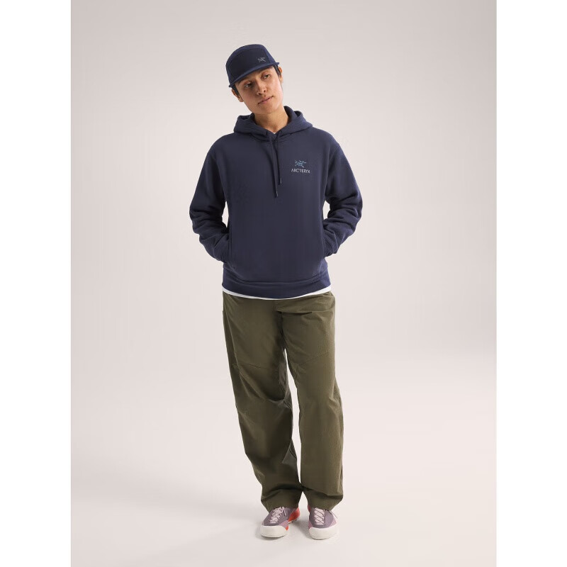 始祖鸟（ARC’TERYX）/Arcteryx女士EMBLEM FLEECE Hoody连帽保暖抓绒卫衣 X9786 黑色Black XXS