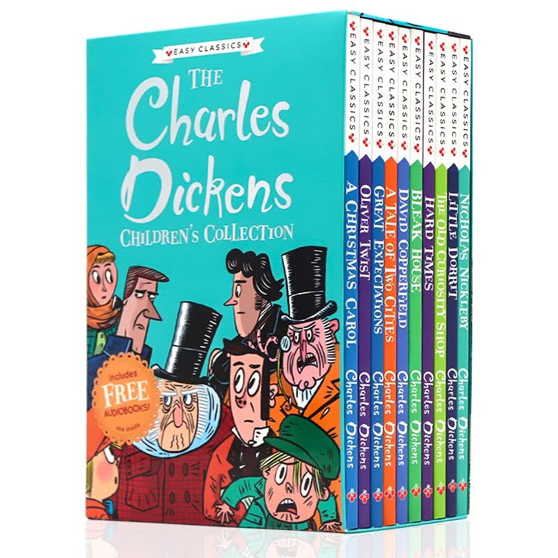 英文原版查尔斯狄更斯 The Charles Dickens 10册 儿童典藏款 7-10岁青少年