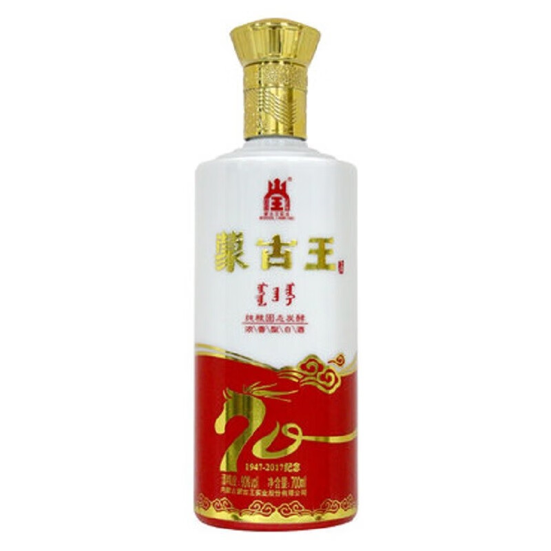 蒙古王大庆42度浓香型白酒内蒙草原特产500ml 42度 500ml 1瓶