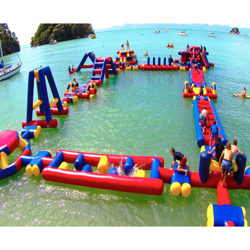 儿童游泳池滑梯大型充气水上乐园设装备闯关组合水池海上冲关玩具闯关