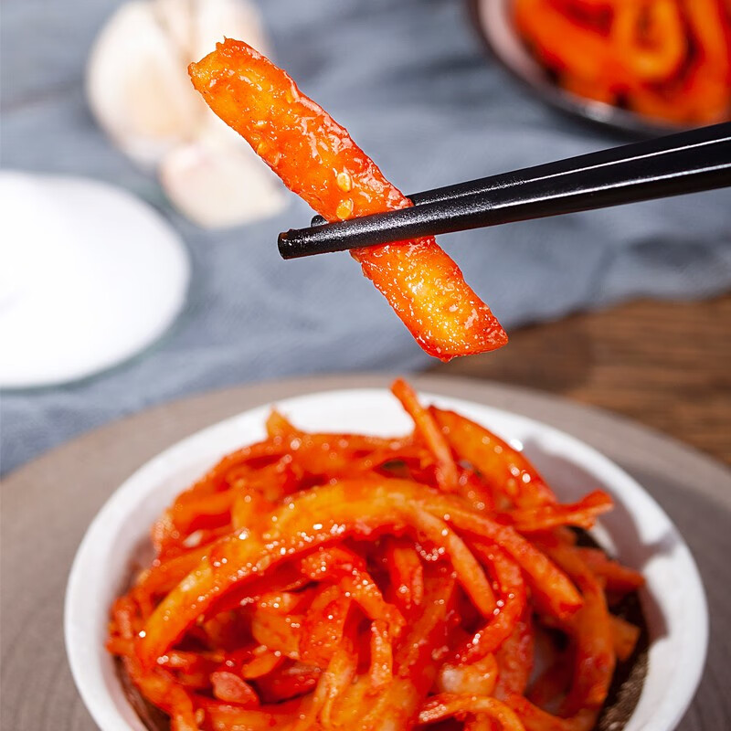 食苑 韩式泡菜 切件咸菜美味 方便面伴侣 下饭菜 桔梗200g*3罐 超值装