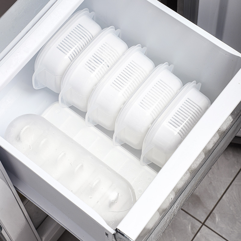 sungsa减脂餐盒定量糙米饭杂粮饭分装小饭盒抗菌迷你冷冻保鲜盒 450ml