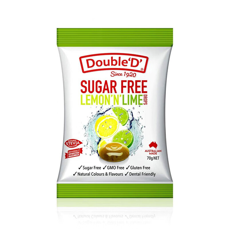达宝蒂 澳大利亚达宝蒂double-d硬糖软糖袋装 儿童孕妇零食 柠檬硬糖
