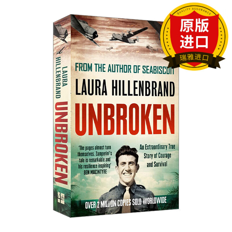 英文原版 unbroken 坚不可摧 一个关于生存 抗争和救赎的二战故事