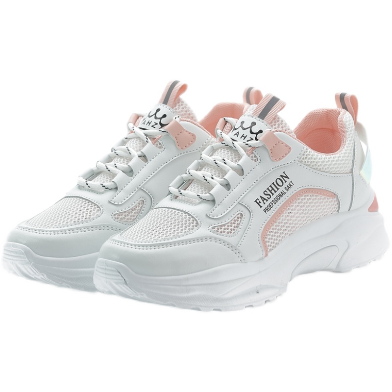 意尔康女运动鞋时尚运动鞋女夏季新款网面轻便透气老爹女鞋拼带 l08