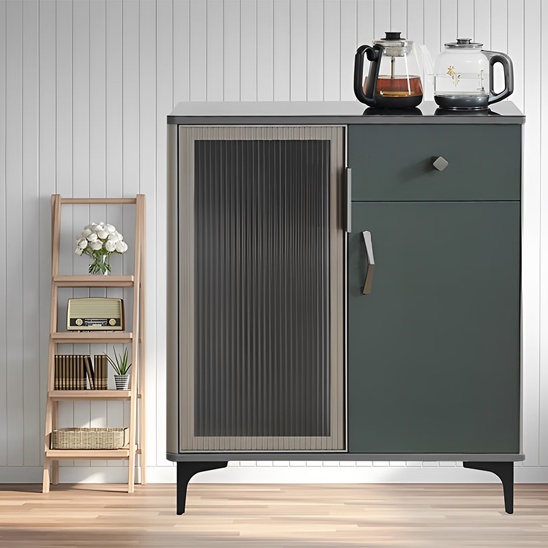 锐杰尔轻奢实木茶吧机家用高端客厅全自动智能饮水机茶水柜消毒柜多功能一体柜 底部进水-蒸淋煮茶[温热款】