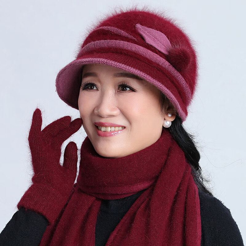 枣红色 均码【只有帽子】