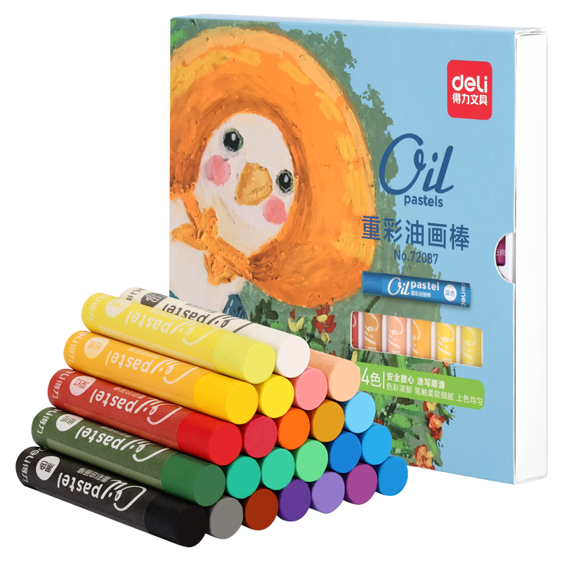 ����(deli)24ɫ�ز��ͻ���Ũ�ʿ����ʲʱʶ�ͯѧ���������߲�ɫͿɫ��רҵ72087������װ��Ԫ����������