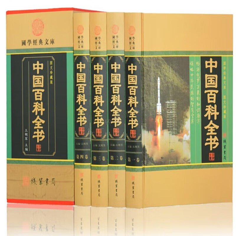 中国百科全书  全4册  图文珍藏版 大百科全书青少年成人版