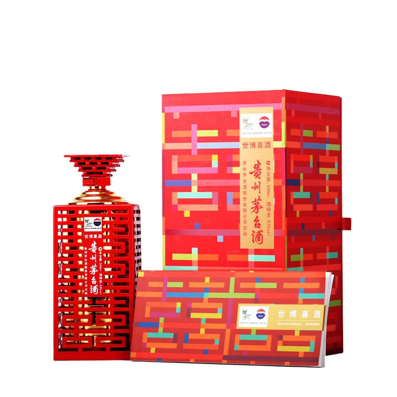 世博会纪念酒 酱香型白酒 陈年老酒 定制收藏纪念 茅台飞天 世博会