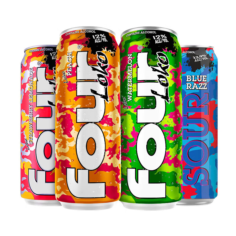 fourloko四洛克果味4罐装鸡尾酒/预调酒口碑好不好?老司机揭秘插图
