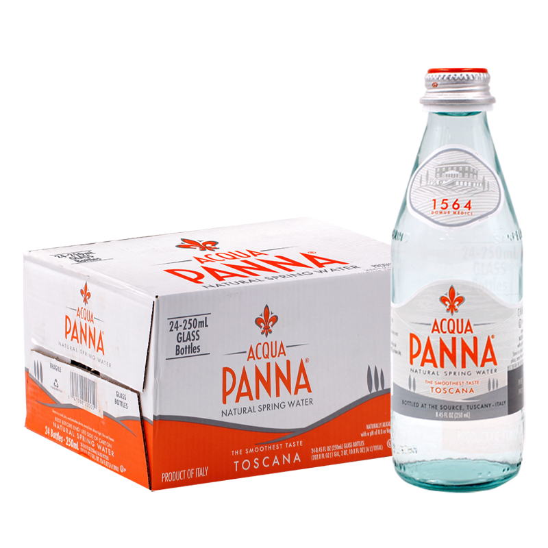 Acqua Panna/���� ������Ȼ ��Ȫˮ ��װ 250ml 24ƿ 95Ԫ