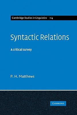 预订 syntactic relations: a critical survey