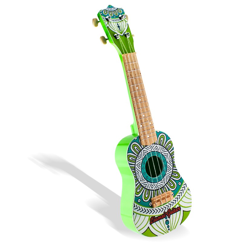 六美儿童初学者吉他21寸入门可弹奏乐器音乐启蒙早教男孩女孩礼物玩具 180-3（古典印花）