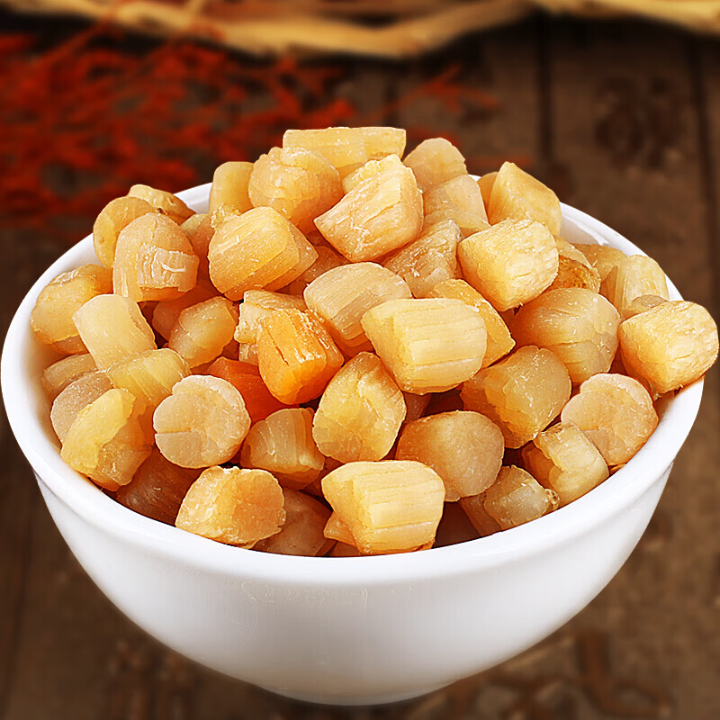 棠鲜生 新鲜干贝瑶柱干货特级干贝扇贝柱海鲜水产干货淡干无盐 250g