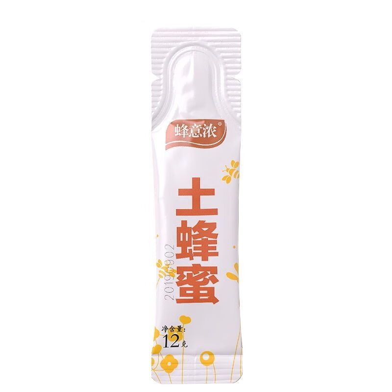 美粥食客百花蜜土蜂蜜便携独立小包装条装小袋装蜂蜜天然纯正学生 土蜂蜜50条装(600g)