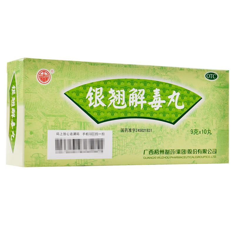 中华 银翘解毒丸 10丸 辛凉解表清热解毒风热感冒发热头痛咳嗽口干