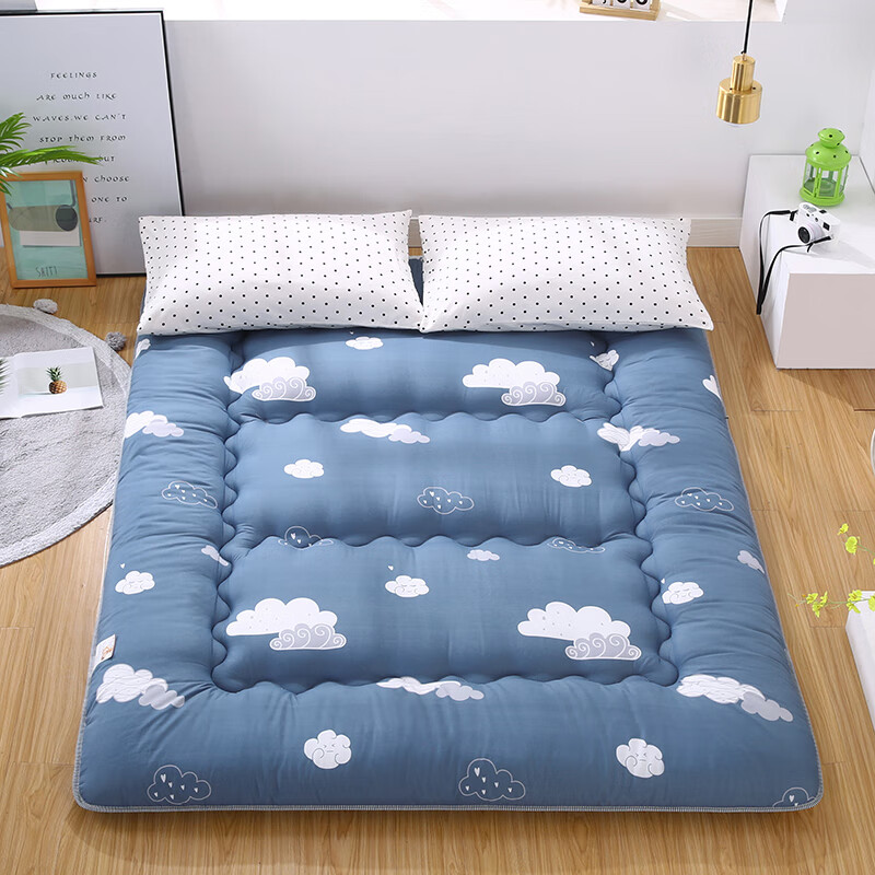 折叠地铺地铺神器打地铺日式加厚榻榻米床垫地垫软垫子可折叠懒人家用