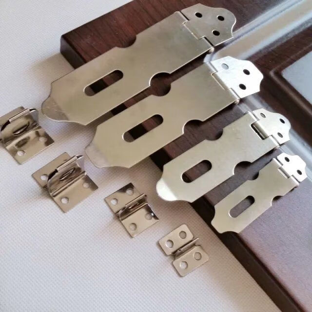 不锈钢挂锁搭扣门鼻箱包房间工具木柜箱扣门锁合页小号防盗门栓 2寸