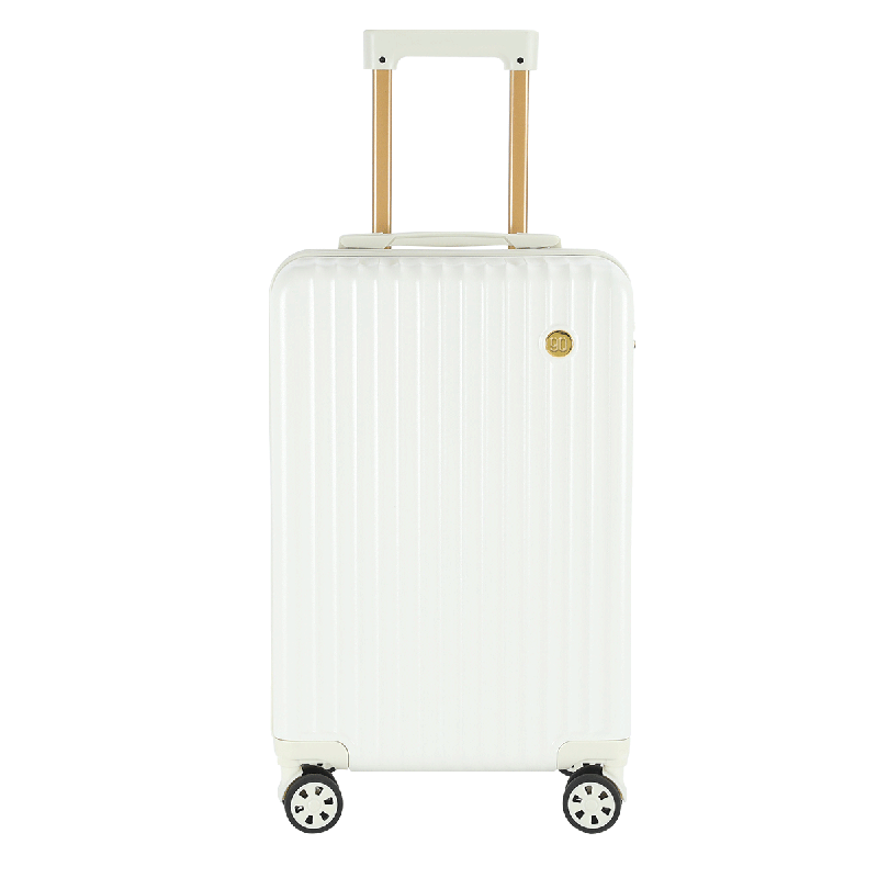 90分行李箱拉杆箱大容量旅行箱密码箱24英寸轻音万向轮托运箱白色