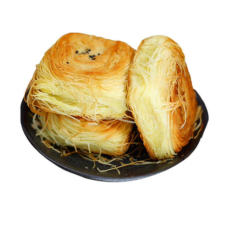 鲜有志甘肃特产靖远一窝丝盘丝饼手工金丝饼烤饼馍酥饼兰州西北美食