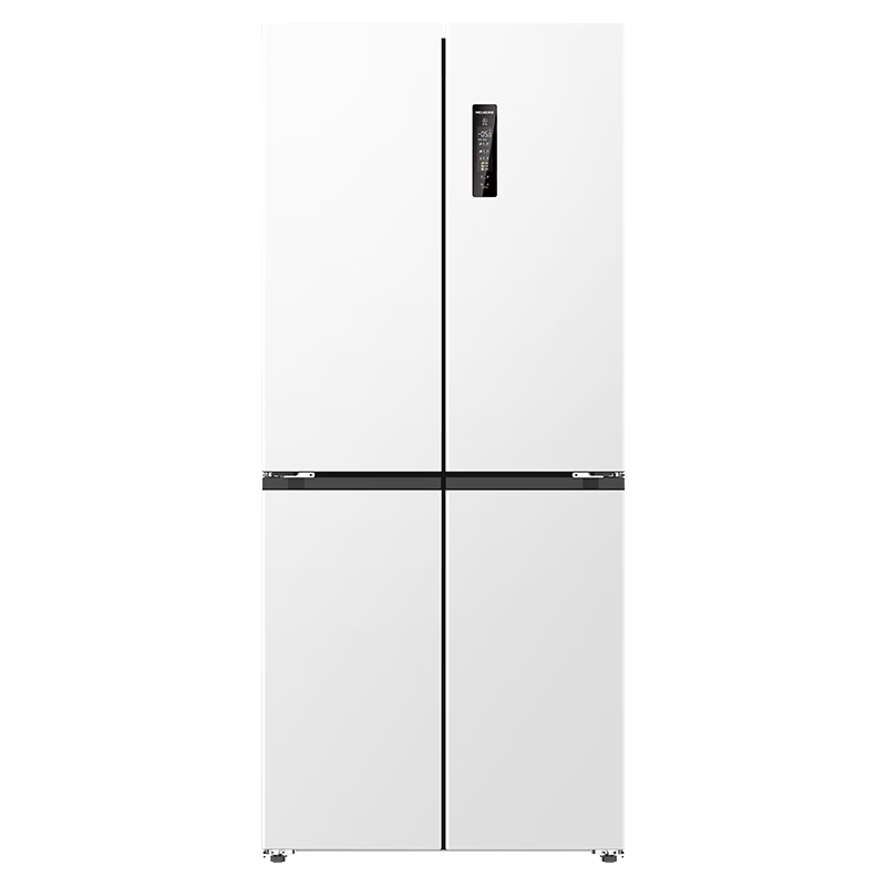 美菱（MeiLing）420升十字双开对开四开门超薄零嵌入式冰箱家用风冷无霜变频一级能效节能大容量BCD-420WP9CZX白色