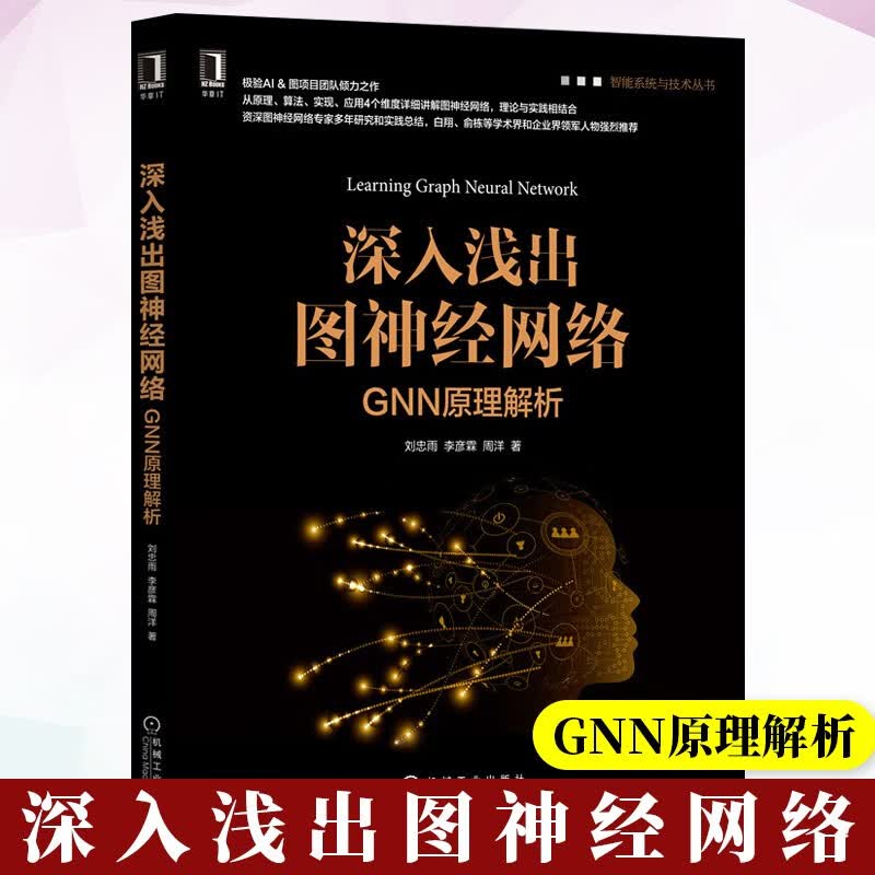 深入浅出图神经网络:GNN原理解析 图神经网络 书籍 卷积神经网络与视觉计算 机器学习深度学习