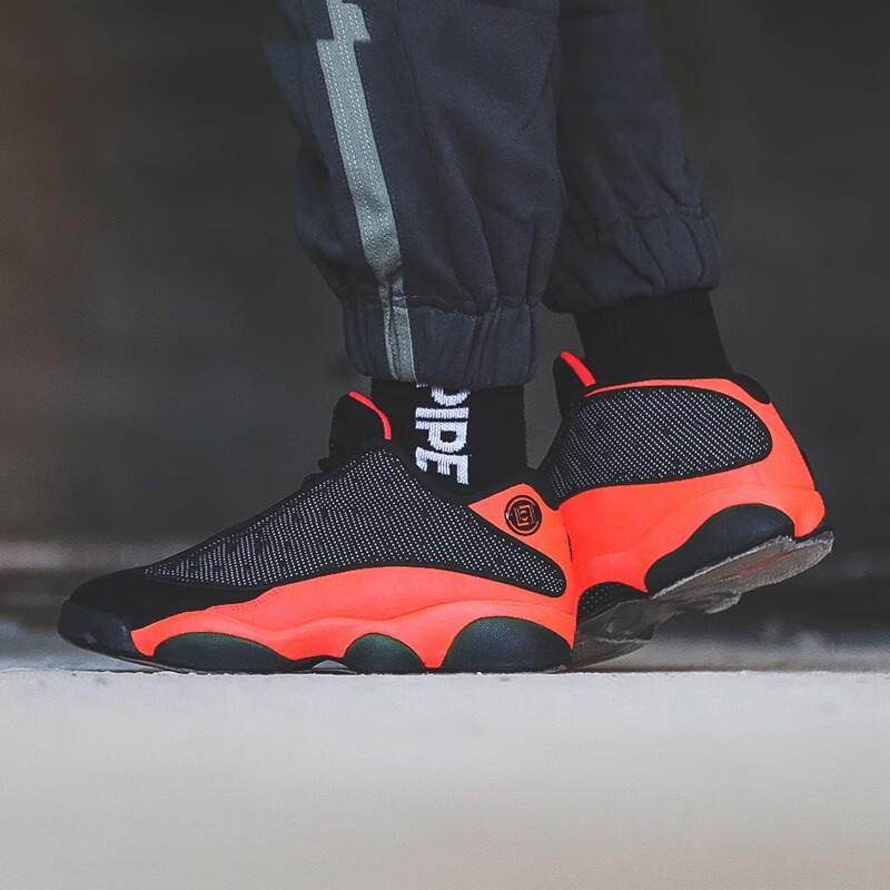 air jordan aj13 熊猫低帮运动鞋实战篮球鞋 at3102-006 黑红 36