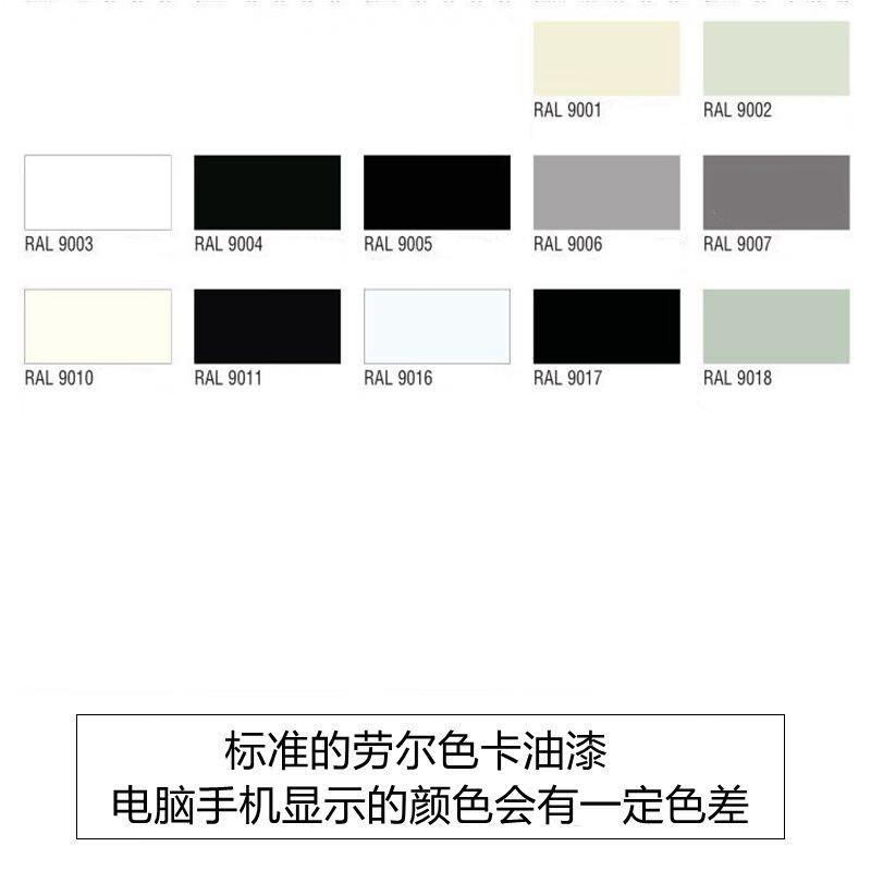 手摇设备自动喷漆ral9002灰白色机械油漆ral7032卵石灰劳尔 劳尔色卡