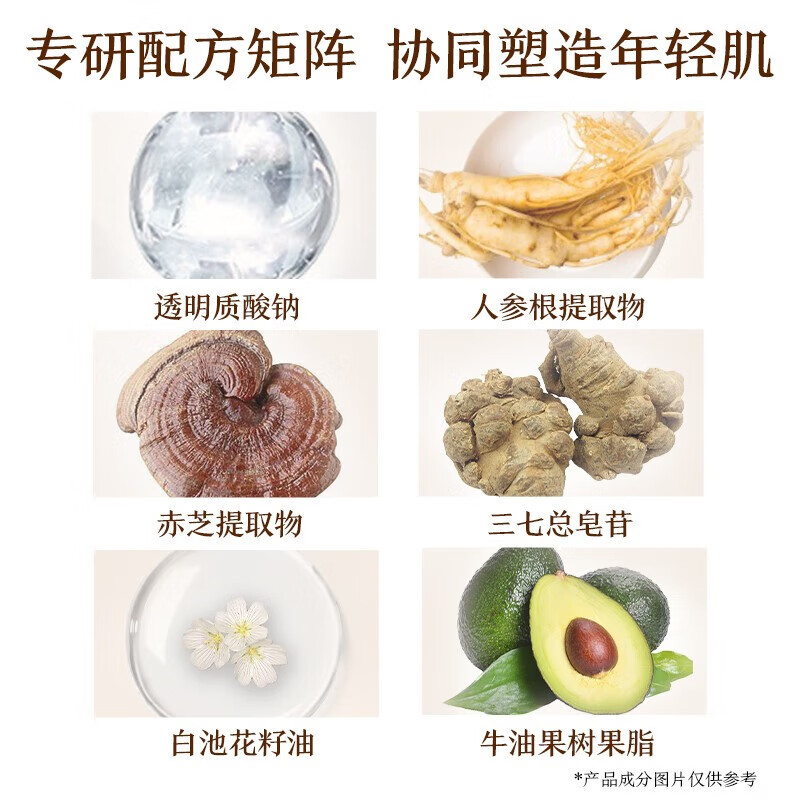 片仔癀灵芝抗皱礼盒提拉紧致修护舒缓淡化细纹补水保湿滋养淡纹护肤套装 2件套(水+乳)