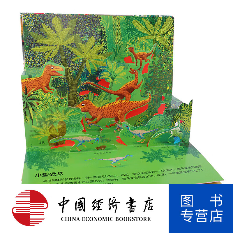 法国孩子的纯美科普立体书-恐龙世界 少儿精装科普 立体书 立体绘本